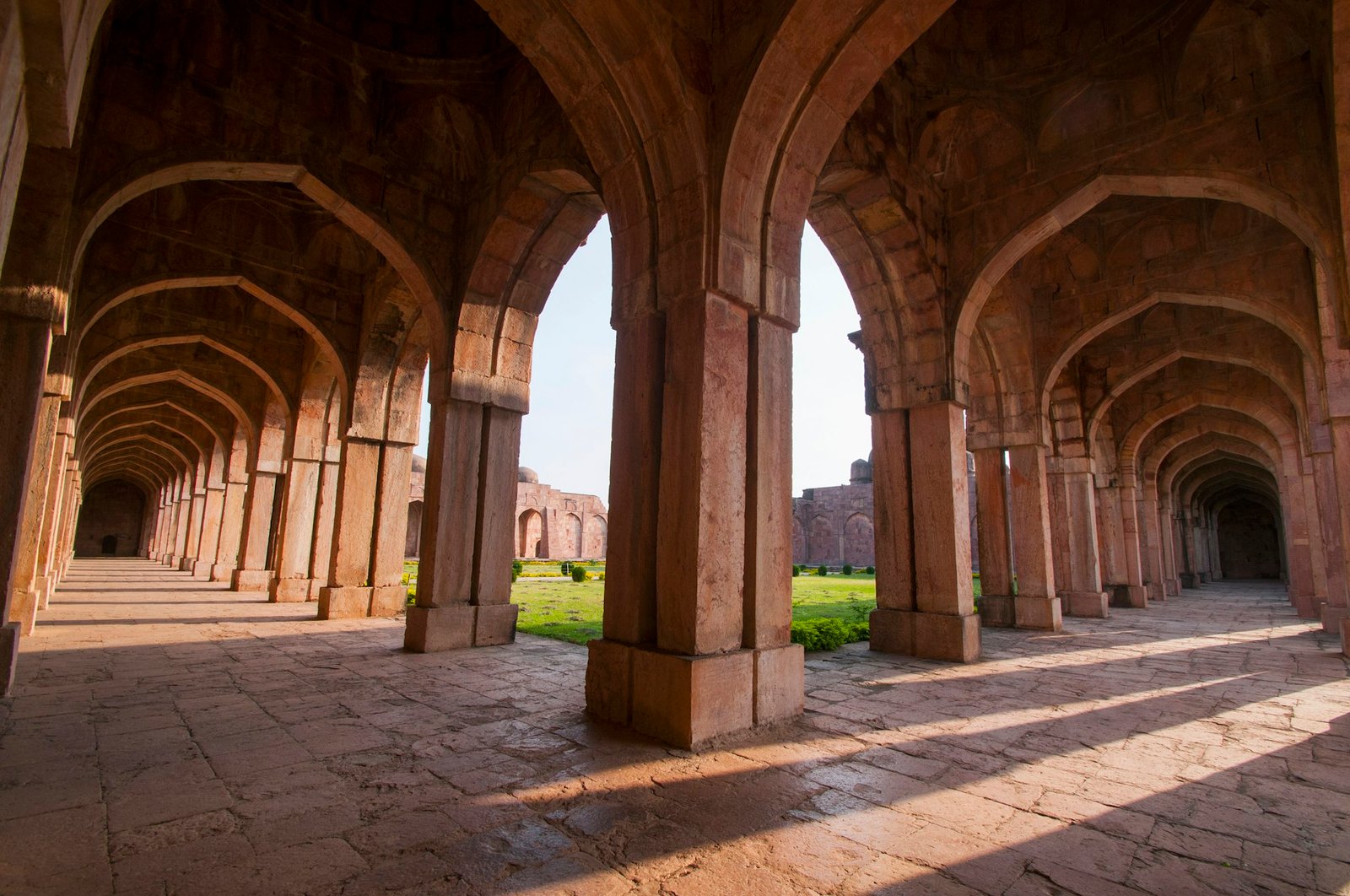 Ashrafi Mahal and Jama Masjid Mosque in Mandu, Madhya Pradesh, India